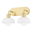 Load image into Gallery viewer, Kyla 2-Light Bath Vanity - Aged Brass Finish
