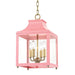 LEIGH 11" PENDANT Aged Brass/Pink