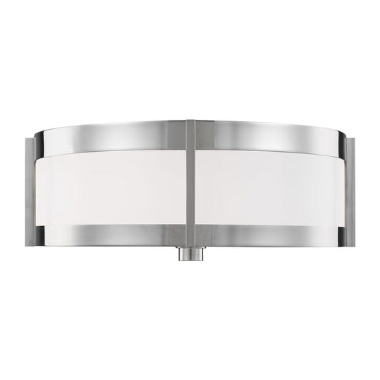 Flynn Flush Mount - Polished Nickel Finish