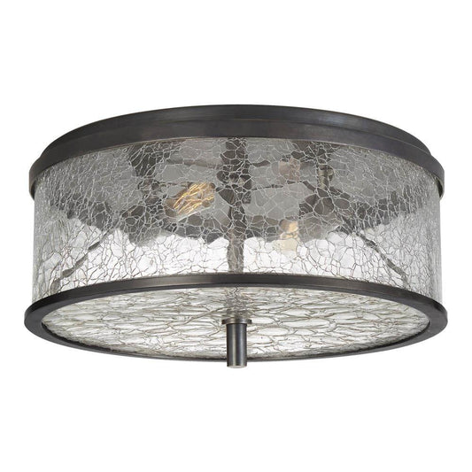 LIAISON MEDIUM FLUSH MOUNT - Bronze Finish