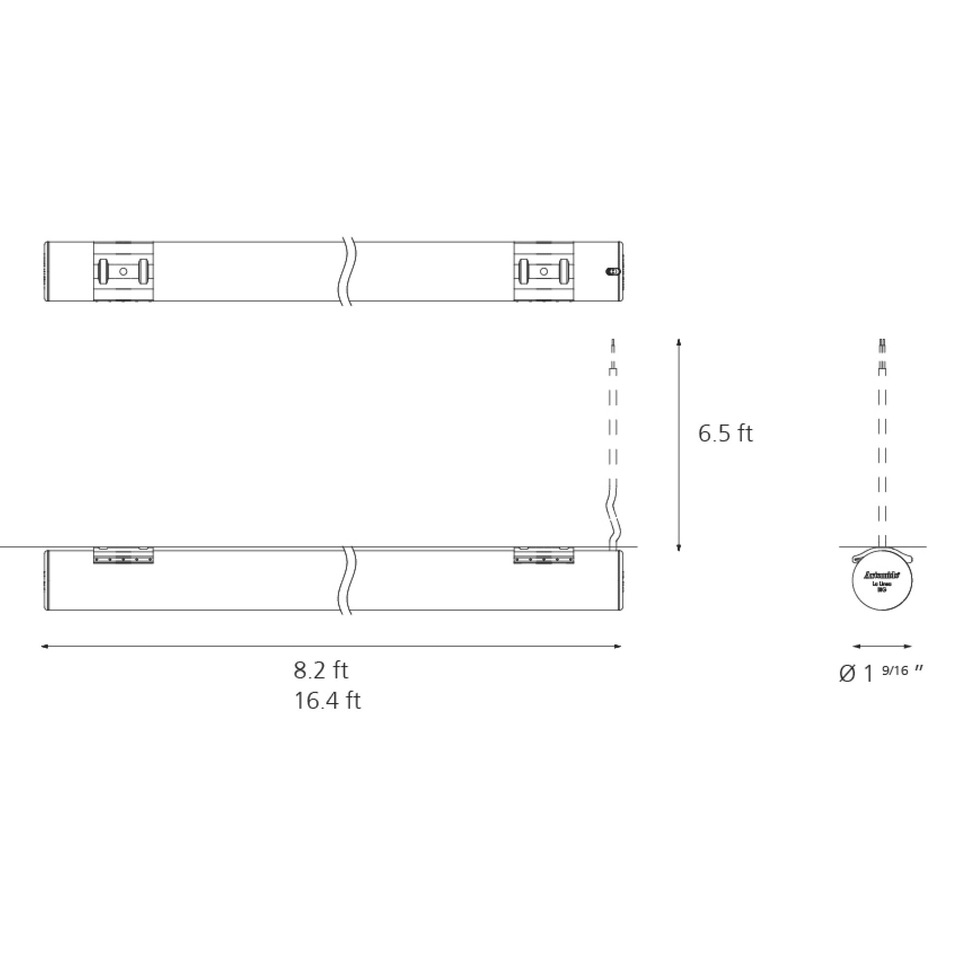 La Linea Flexible Outdoor Tube Light - Diagram