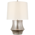 Load image into Gallery viewer, Lakmos Small Table Lamp Burnished Silver Leaf Finish
