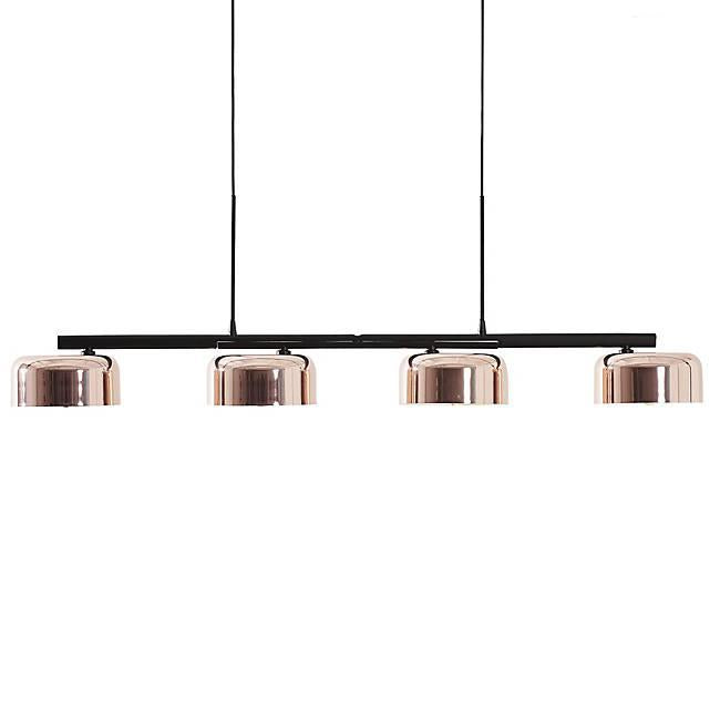 Lalu+ Linear Pendant - Black/Copper Finish