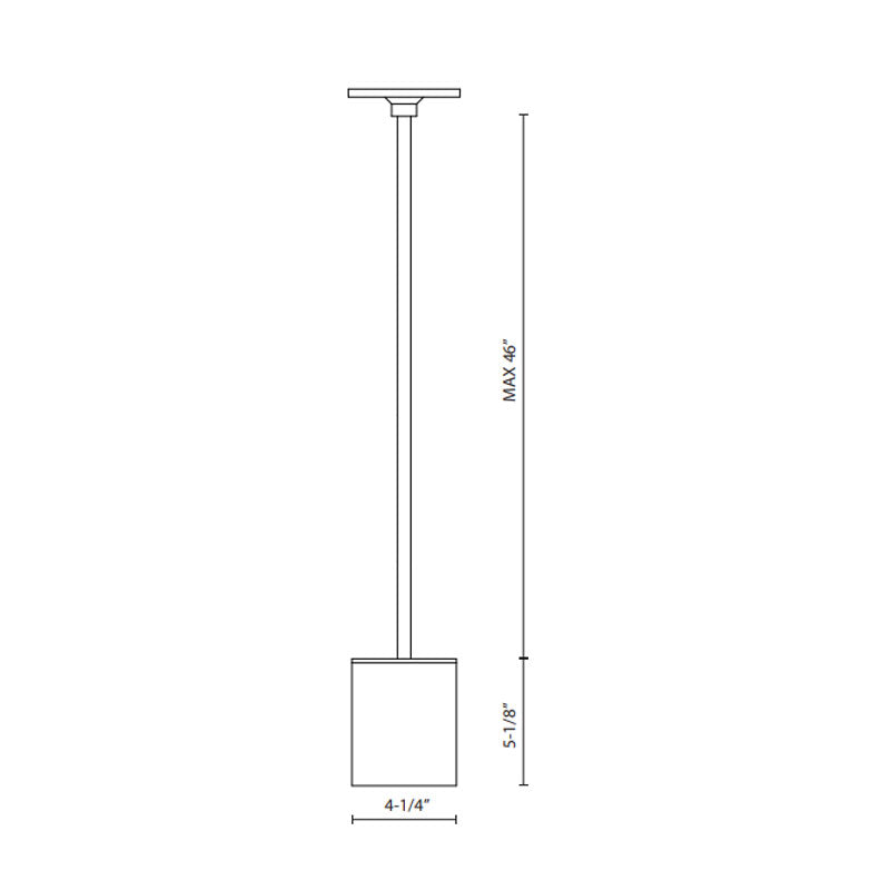 Lamar LED Outdoor Pendant - Diagram