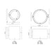 Lamar Outdoor LED Wall Sconce - Diagram