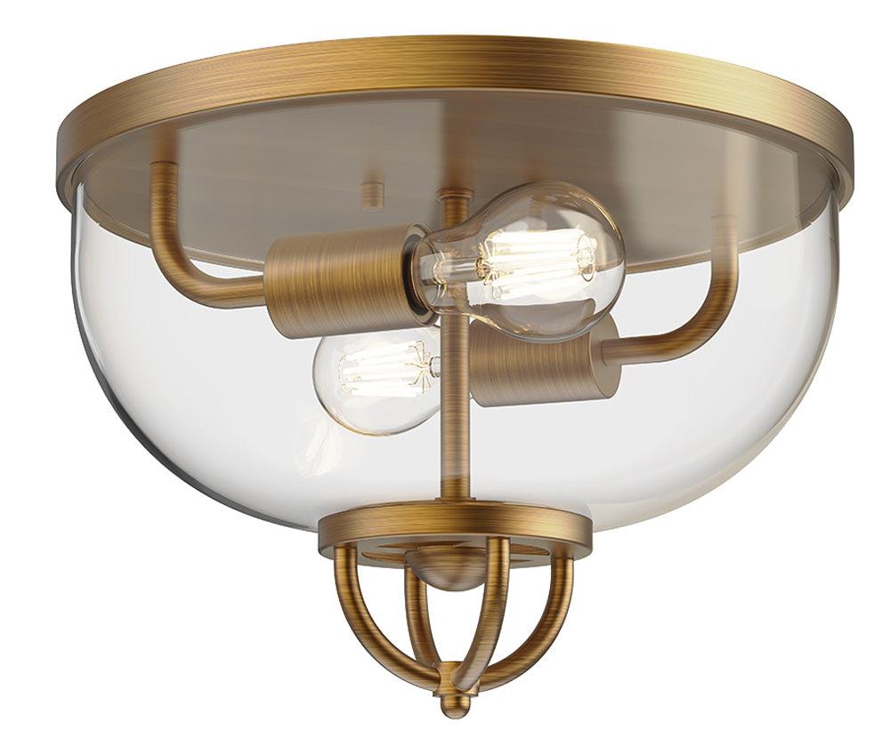 Lancaster Flushmount - Aged Gold