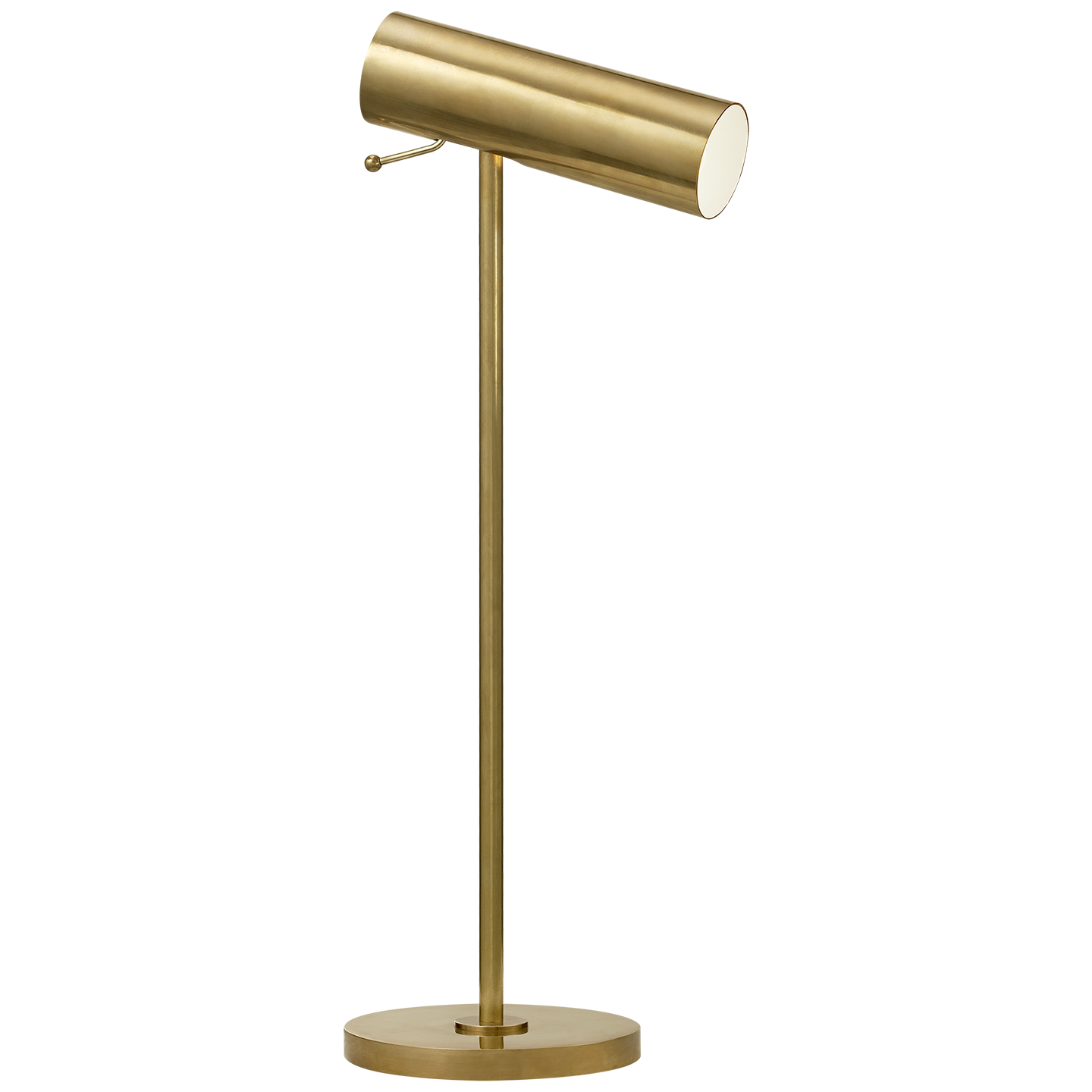 Lancelot Pivoting Desk Lamp - Antique Brass Finish