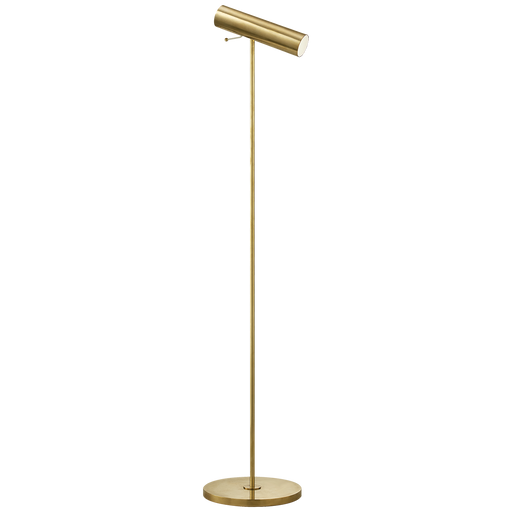 Lancelot Pivoting Floor Lamp - Antique Brass Finish
