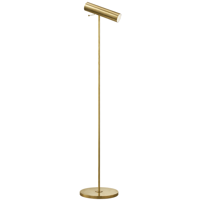 Lancelot Pivoting Floor Lamp - Antique Brass Finish