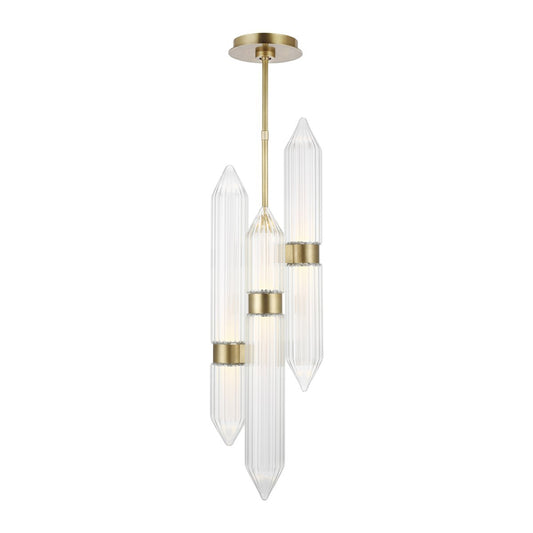 Langston Large Pendant - Plated Brass Finish