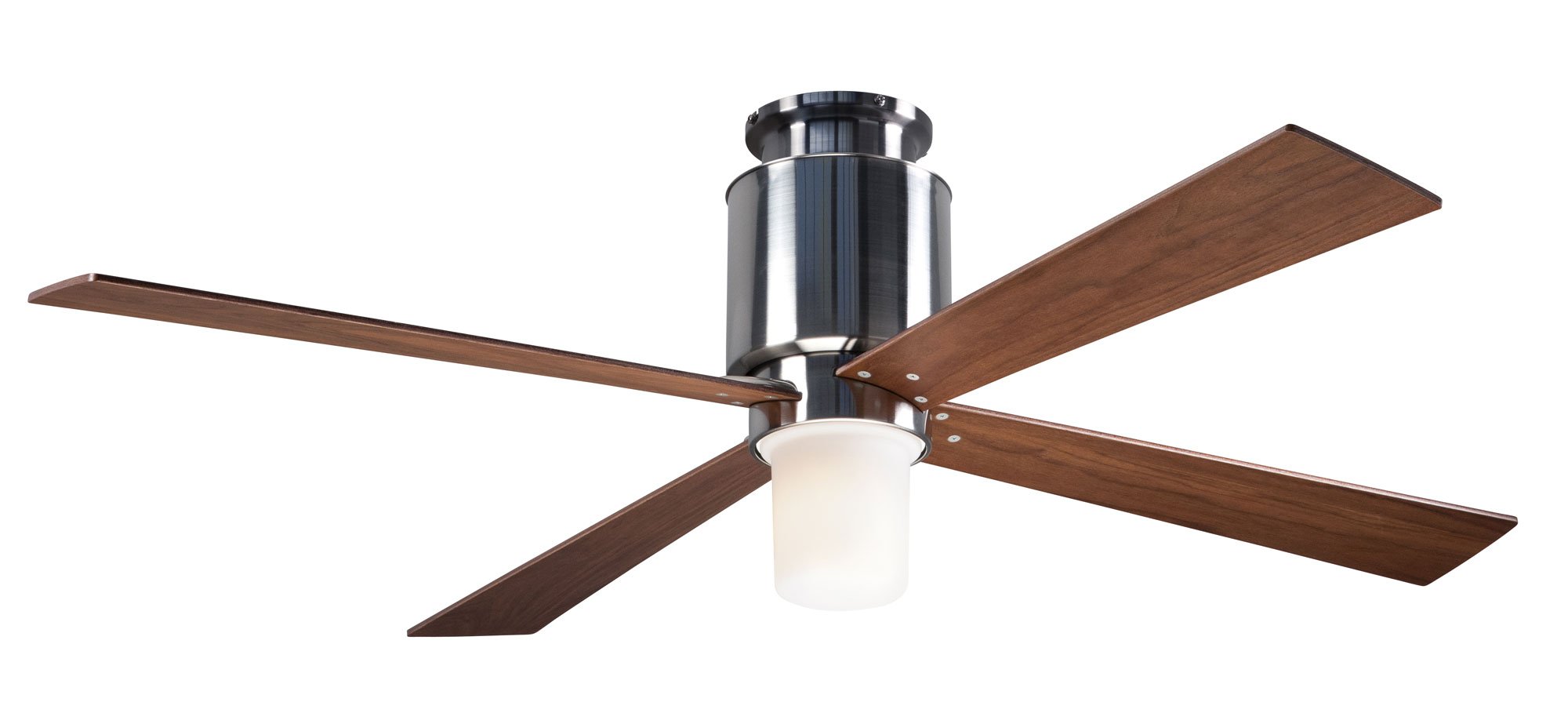 Lapa Flush Ceiling Fan - Mahogany (LED Light)