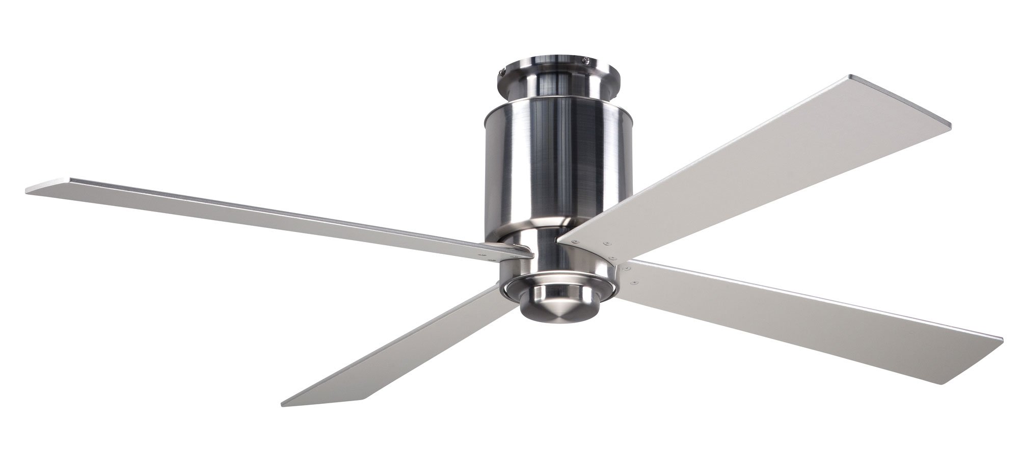 Lapa Flush Ceiling Fan - Nickel (No Light)