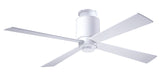 Lapa Flush Ceiling Fan - White (No Light)