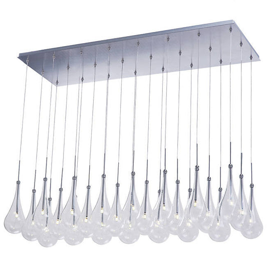 Larmes 24-Light LED Linear Suspension - Polished Chrome