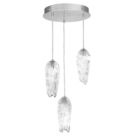 Las Olas 3-Light Pendant - Silver Leaf Finish