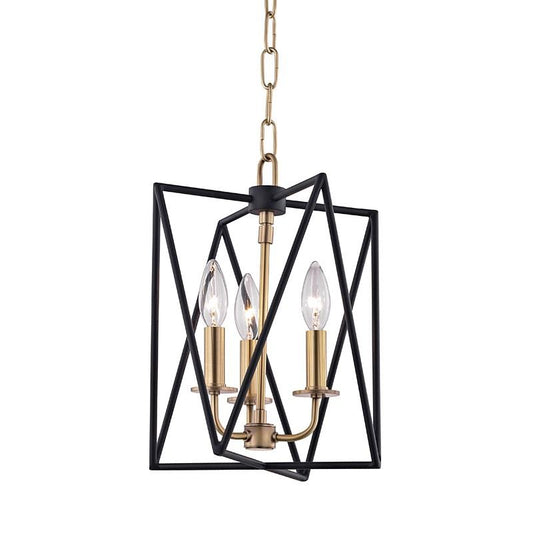 Laszlo Small Pendant - Aged Brass Finish