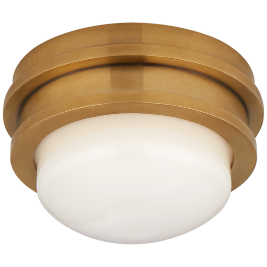 Launceton Petite Flush - Antique Burnished Brass