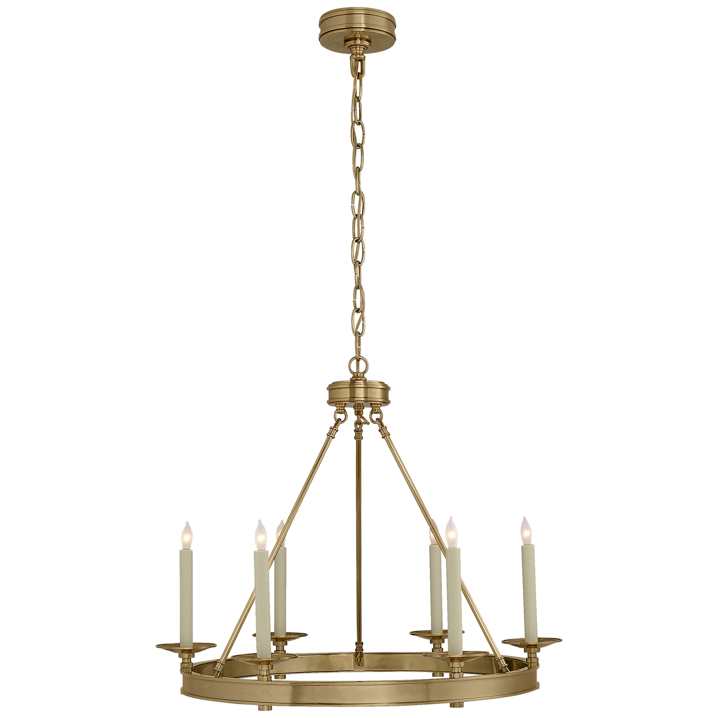 Launceton Small Ring Chandelier Antique-Burnished Brass