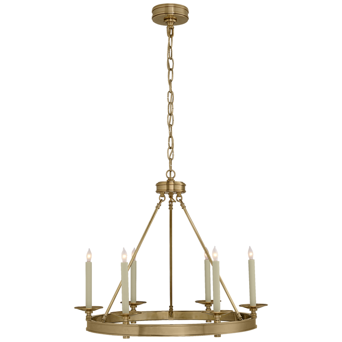 Launceton Small Ring Chandelier Antique-Burnished Brass