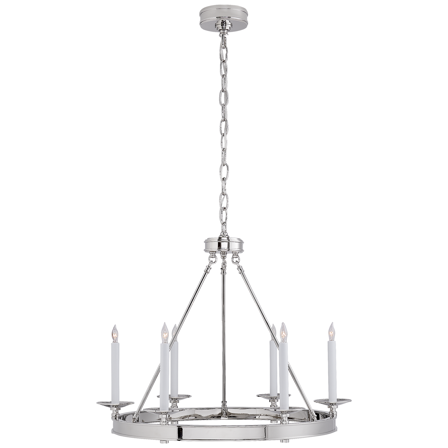 Launceton Small Ring Chandelier Polished Nickel