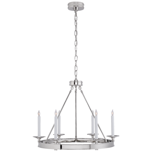 Launceton Small Ring Chandelier Polished Nickel