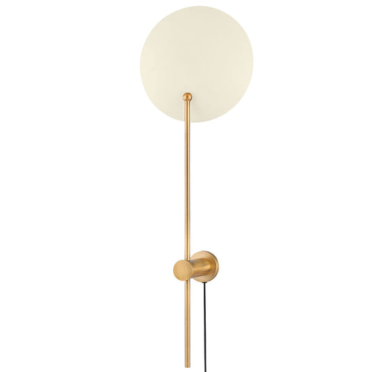 Leif 1-Light Plug-In Wall Sconce - Cream Finish