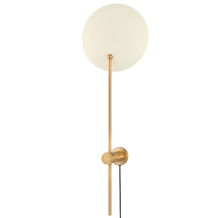 Leif 1-Light Plug-In Wall Sconce - Cream Finish