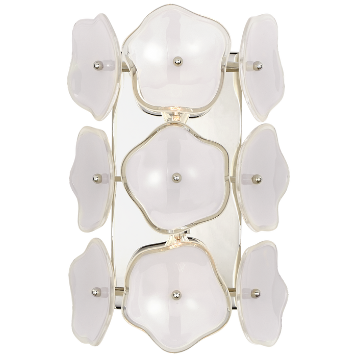 Leighton Small Sconce - Polished Nickel/Cream