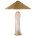 Load image into Gallery viewer, Lemaire Large Table Lamp - Alabaster with Brass Shade
