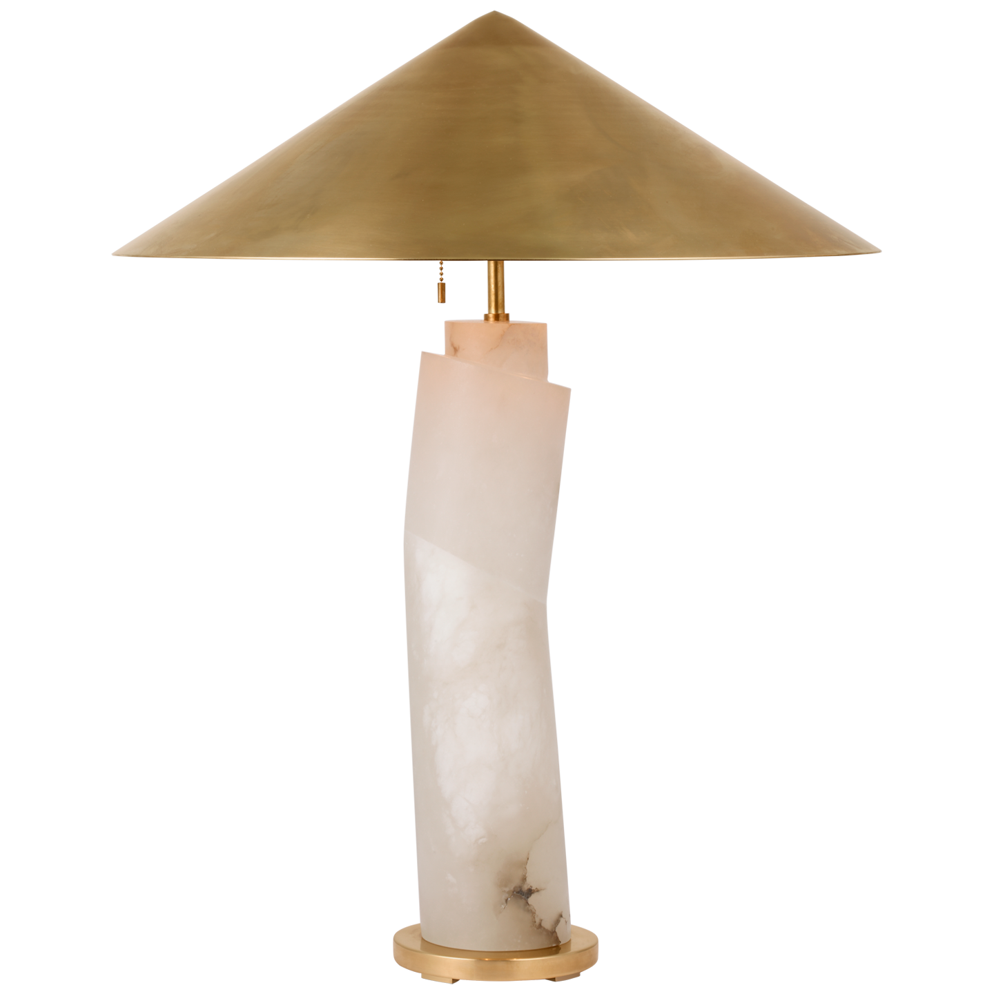 Lemaire Large Table Lamp - Alabaster with Brass Shade