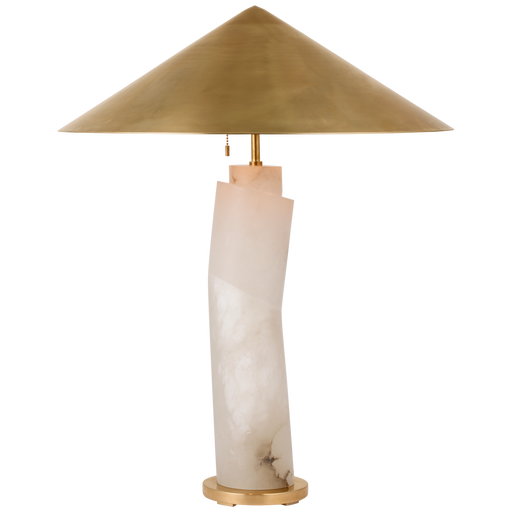 Lemaire Large Table Lamp - Alabaster with Brass Shade