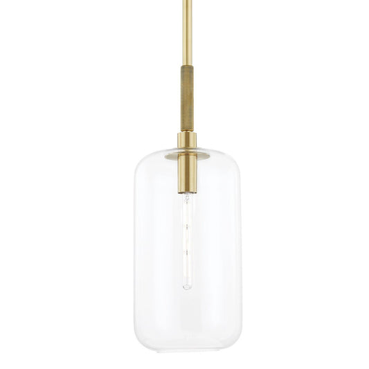 Lenox Hill Large Pendant - Aged Brass Finish