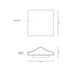 Lenox LED Outdoor Wall Sconce - Diagram