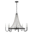 Load image into Gallery viewer, Leon Large Chandelier - Dark Weathered Zinc Finish
