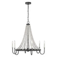 Load image into Gallery viewer, Leon Medium Chandelier - Dark Weathered Zinc Finish
