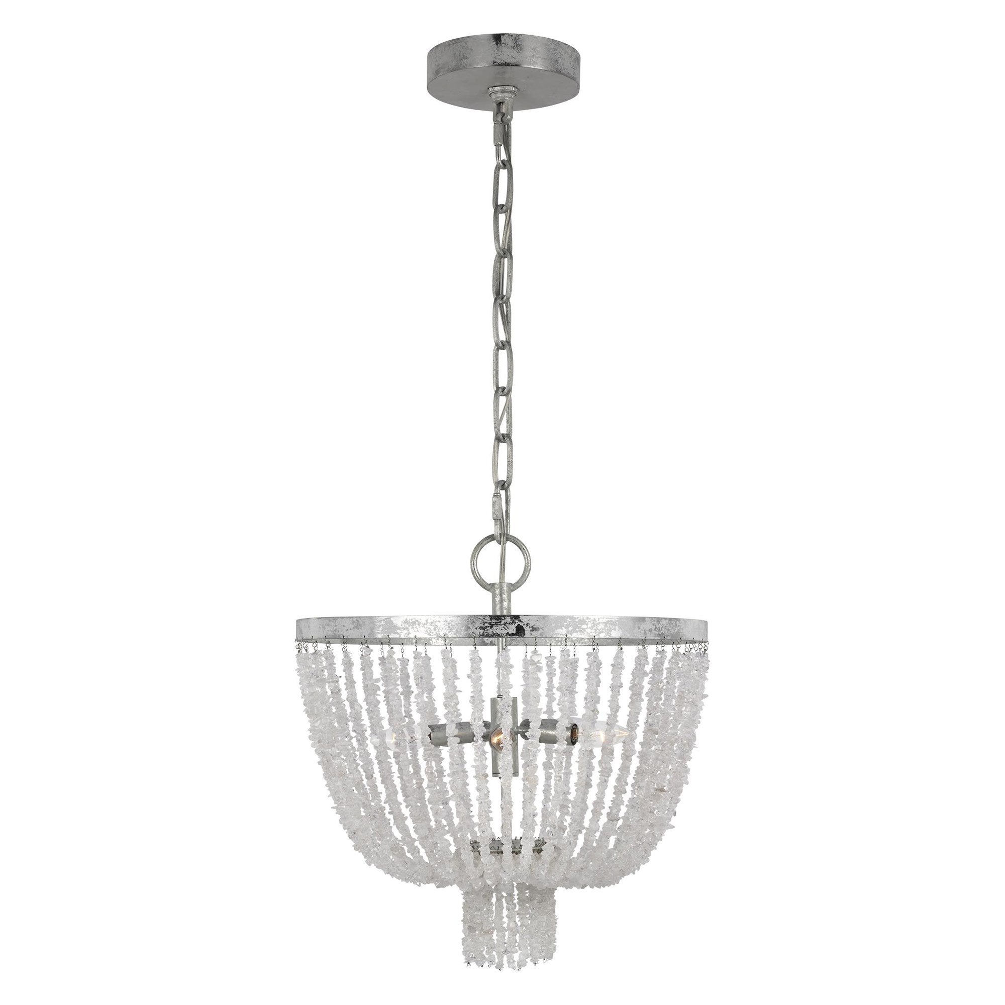 Leon Small Chandelier - Salt Mist Finish