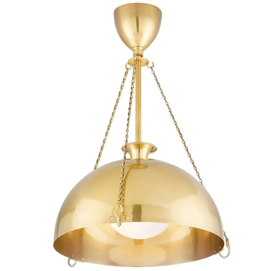 Levette Large Pendant - Aged Brass Finish