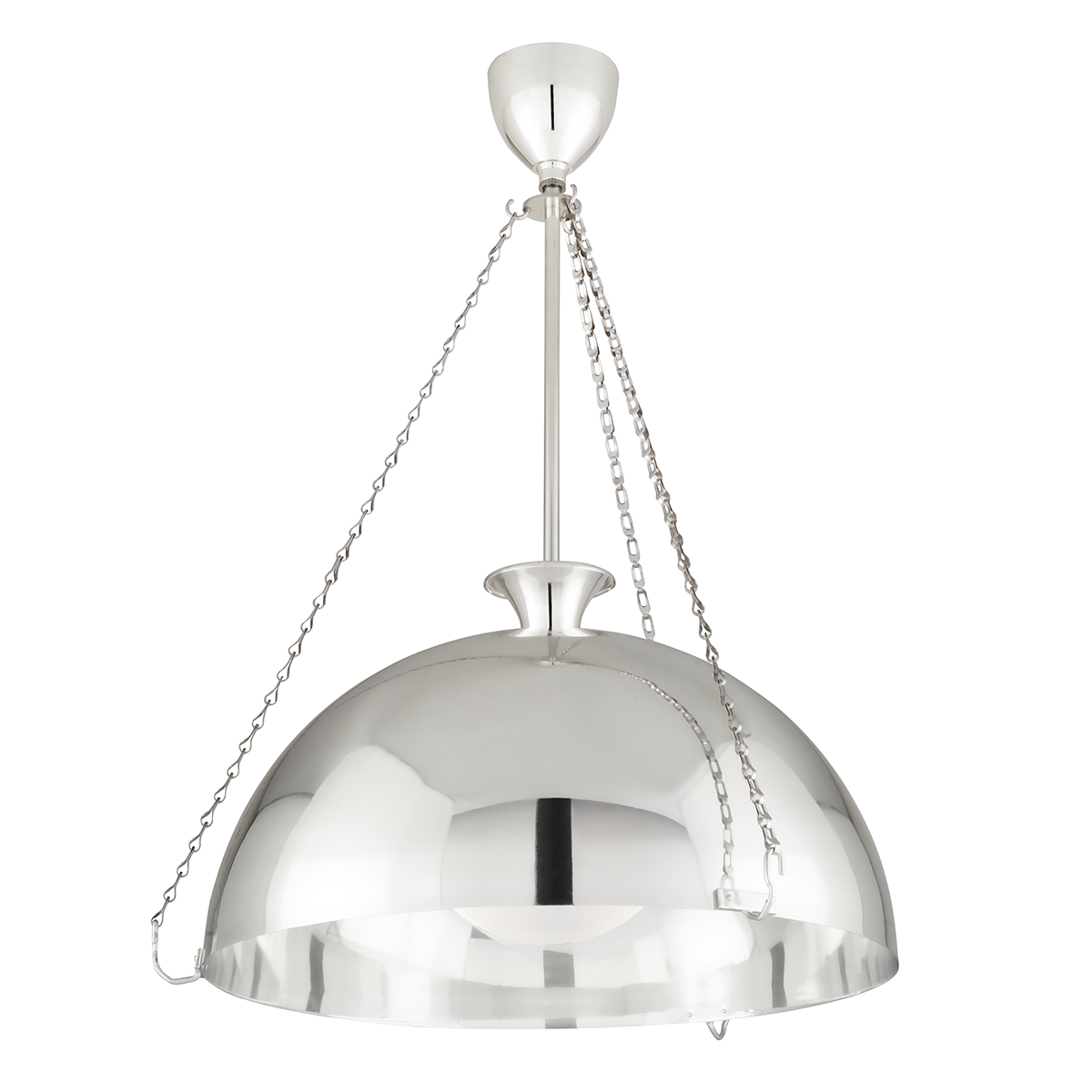 Levette Large Pendant - Aged Silver Finish