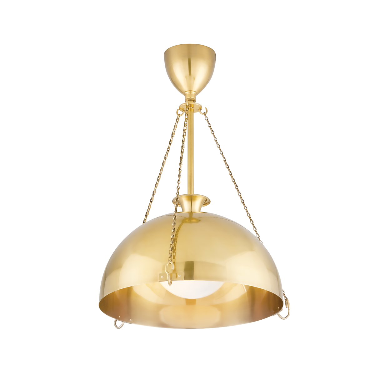 Levette Small Pendant - Aged Brass Finish