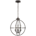 Lexie 24" Globe Lantern - Aged Iron Finish
