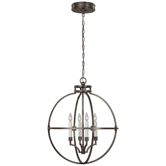 Lexie 24" Globe Lantern - Bronze Finish