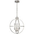 Load image into Gallery viewer, Lexie 24" Globe Lantern - Polished Nickel Finish
