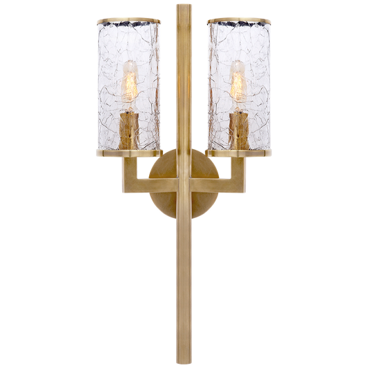 Liaison Double Sconce - Antique Burnished Brass
