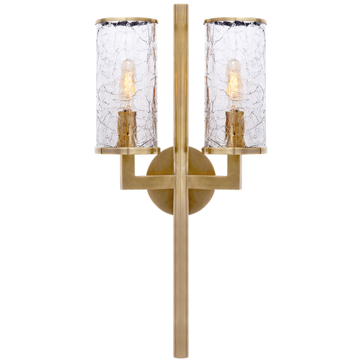 Liaison Double Sconce - Antique Burnished Brass
