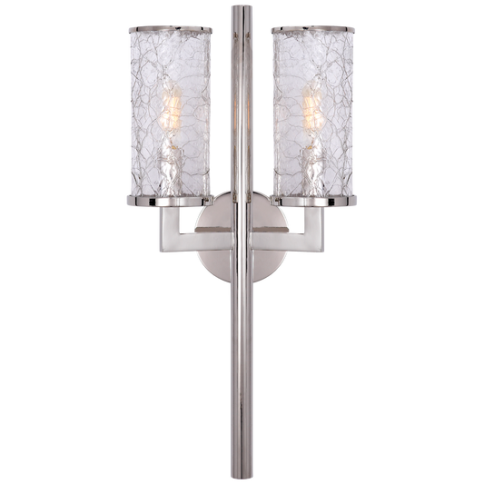 Liaison Double Sconce - Polished Nickel