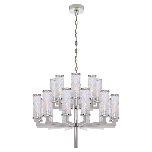 Liaison Double Tier Chandelier - Polished Nickel