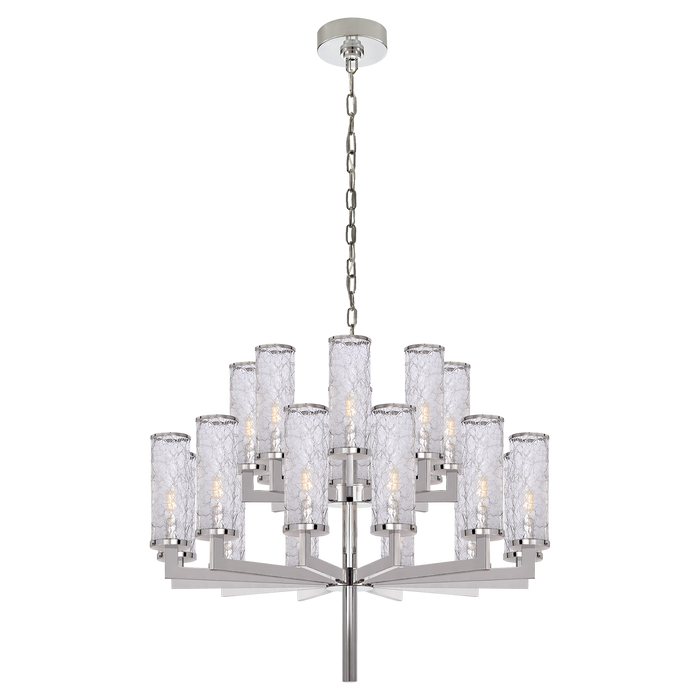 Liaison Double Tier Chandelier - Polished Nickel