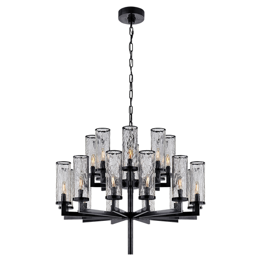 Liaison Double Tier Chandelier - Bronze
