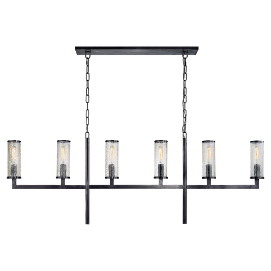 Liaison Large Linear Chandelier - Bronze