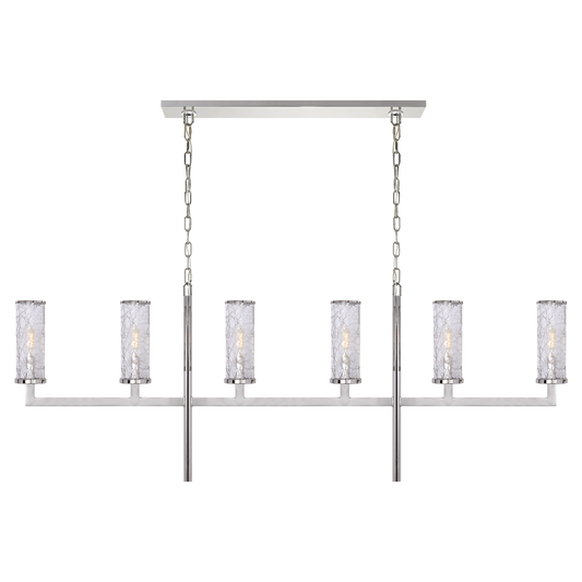 Liaison Large Linear Chandelier - Polished Nickel